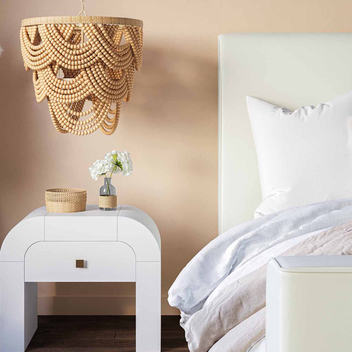 Candelabra Home Hump White Nightstand Furniture TOV-B44074