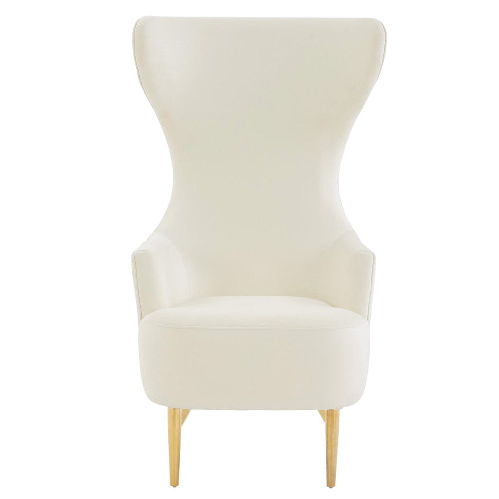 Candelabra Home Inspire Me! Home Decor Julia Channel Tufted Wingback Chair Furniture TOV-A2044-C