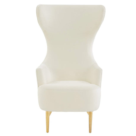 Candelabra Home Inspire Me! Home Decor Julia Channel Tufted Wingback Chair Furniture TOV-A2044-C