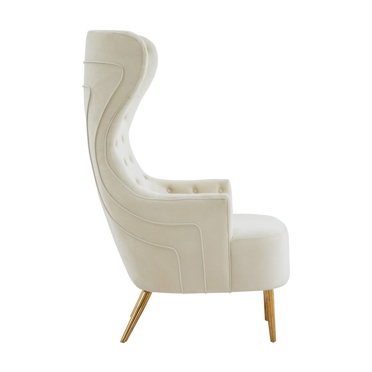 Candelabra Home Jezebel Velvet Wingback Chair by Inspire Me! Home Décor Furniture