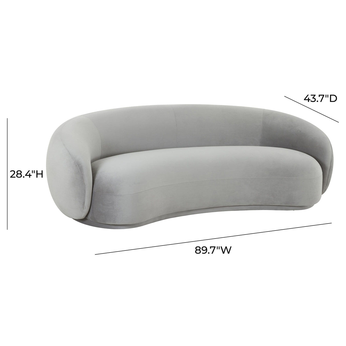 Candelabra Home Kendall Velvet Sofa Furniture