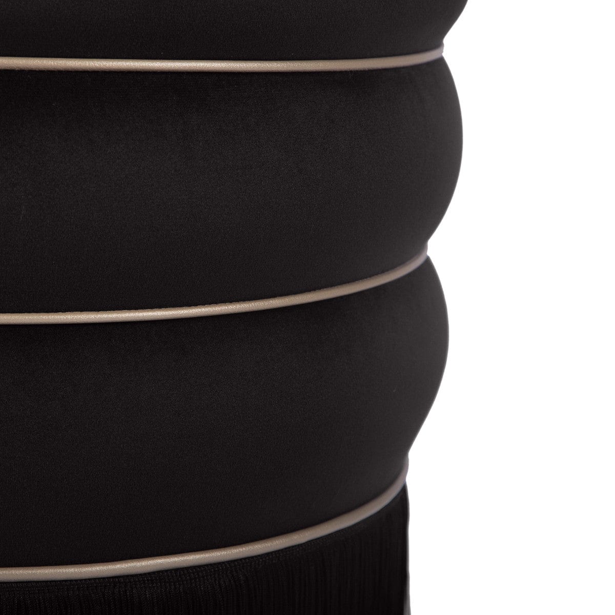 Candelabra Home Lakka Velvet Ottoman Furniture