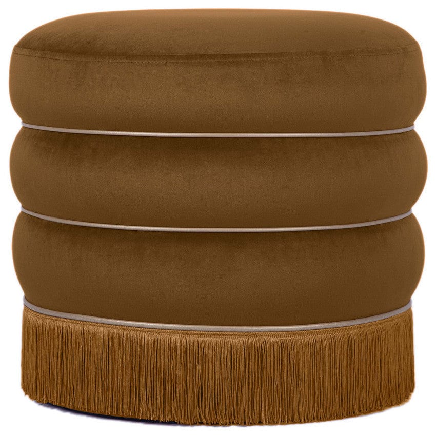 Candelabra Home Lakka Velvet Ottoman Furniture TOV-OC68565