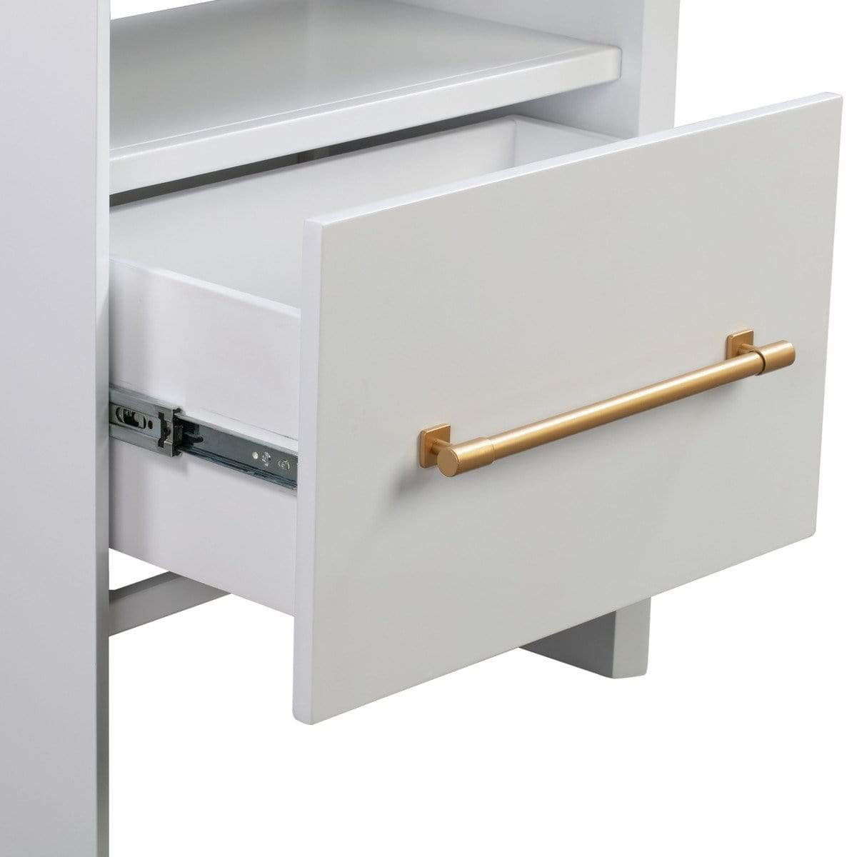 Candelabra Home Libre Nightstand - White Furniture TOV-B44059