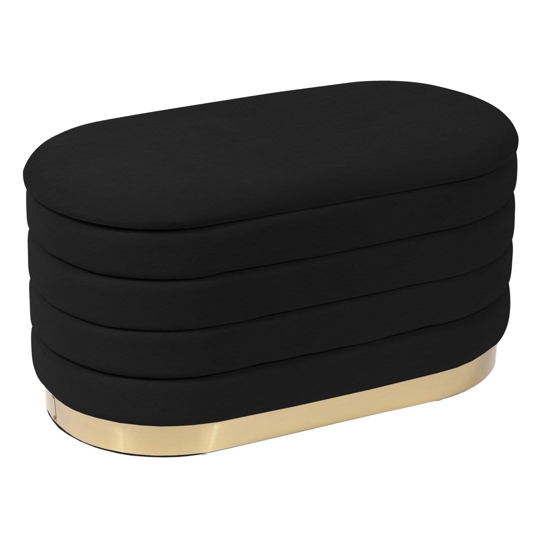 Candelabra Home Lillian Velvet Storage Bench Furniture TOV-OC68152