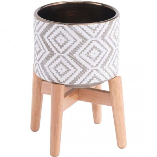 Candelabra Home Llano Planter - Gray/White-Small Decor zuo-A11825 00842896134533