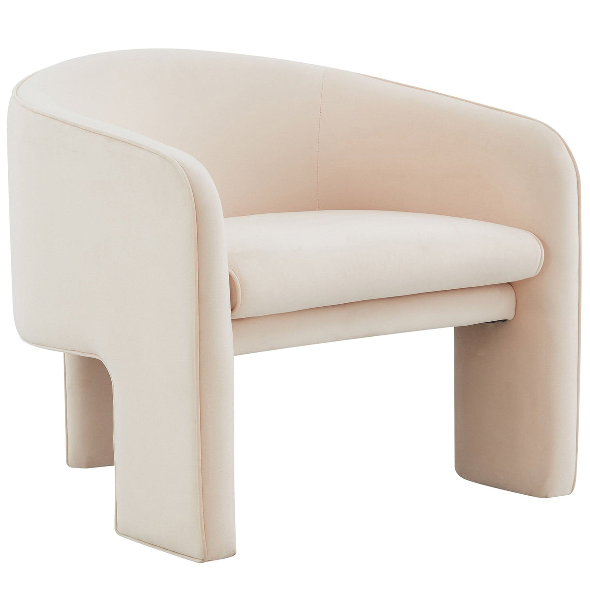 Candelabra Home Marla Velvet Accent Chair Furniture