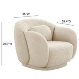 Candelabra Home Misty Boucle Accent Chair Furniture TOV-S68615