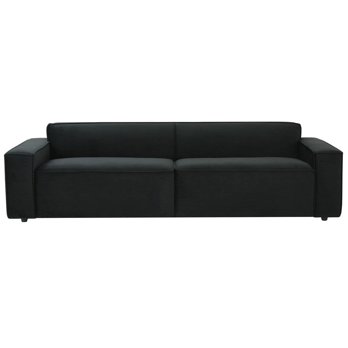Candelabra Home Olafur Velvet Sofa - Black Furniture TOV-L68107