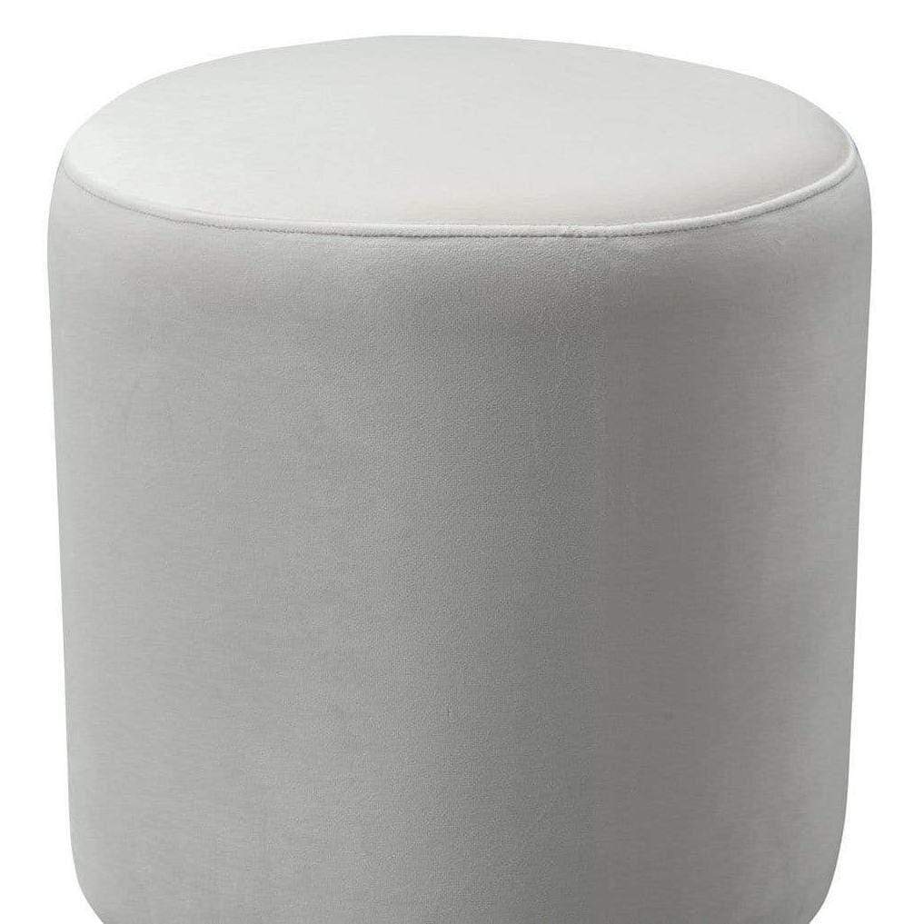 Candelabra Home Opal Velvet Ottoman Furniture