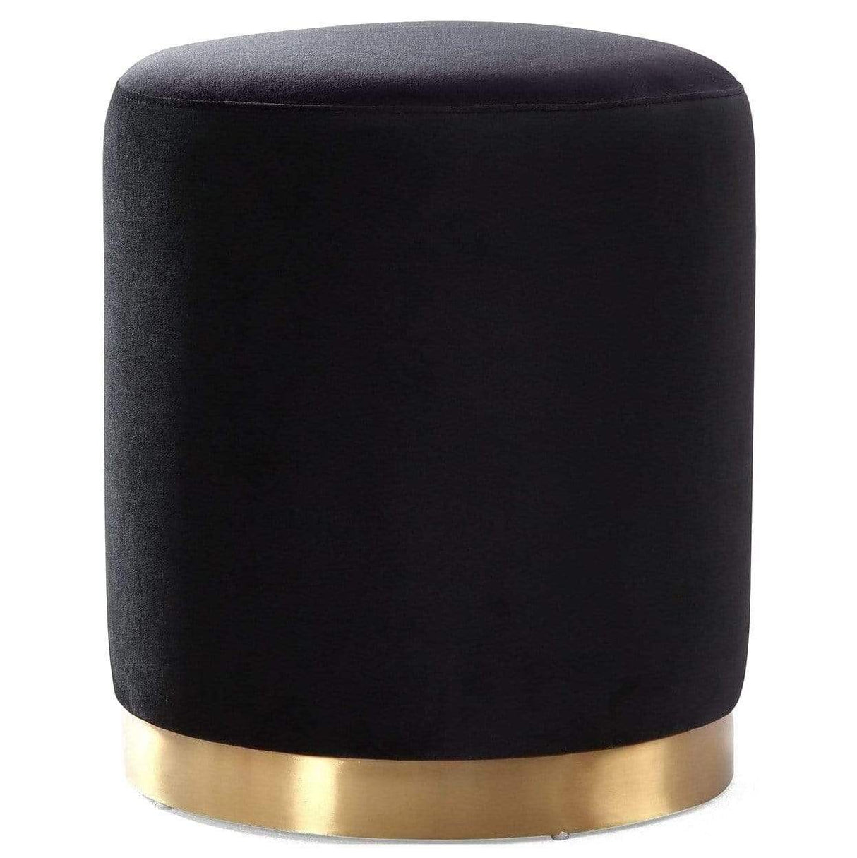 Candelabra Home Opal Velvet Ottoman Furniture TOV-OC6120 00806810353356