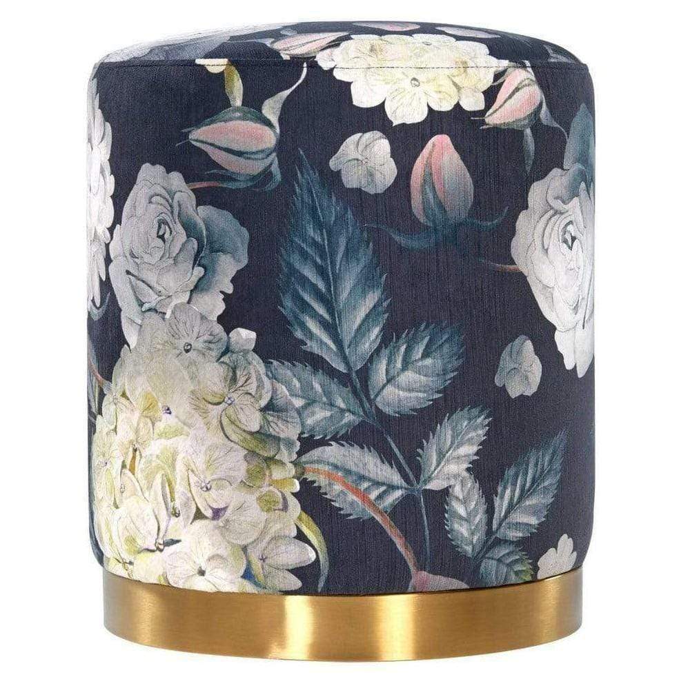 Candelabra Home Opal Velvet Ottoman Furniture TOV-OC6308