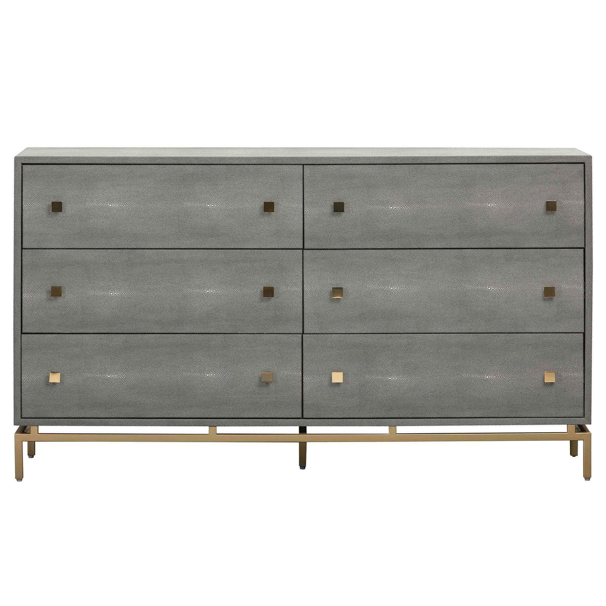 Candelabra Home Pesce Shagreen 6 Drawer Dresser Furniture TOV-B44147