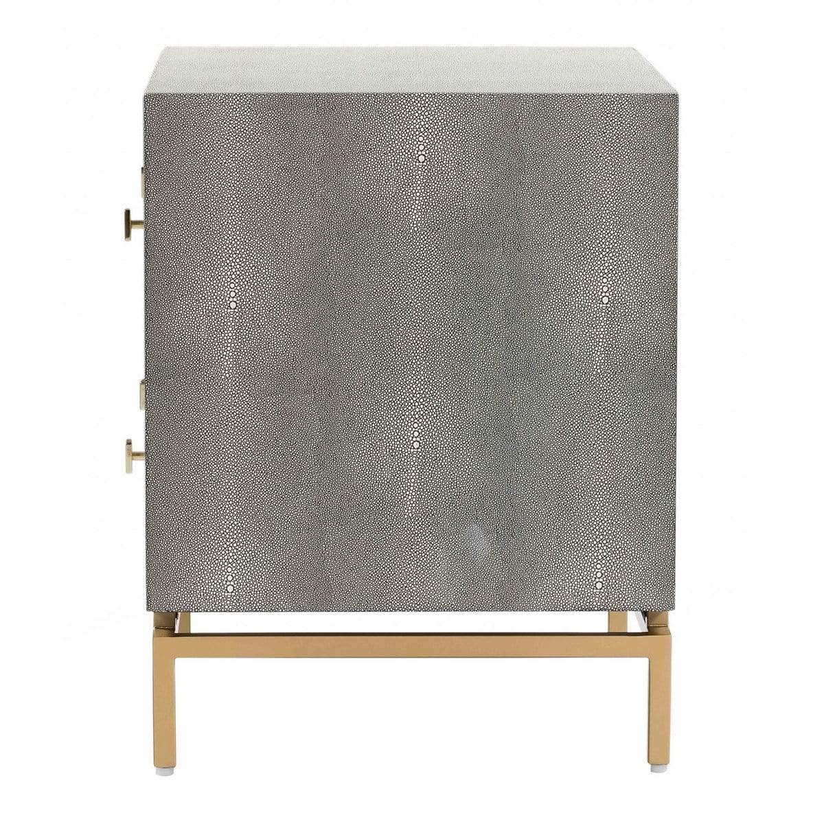 Candelabra Home Pesce Shagreen Nightstand Furniture TOV-D44015 00806810358924