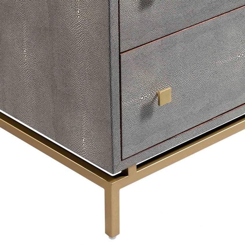 Candelabra Home Pesce Shagreen Nightstand Furniture TOV-D44015 00806810358924