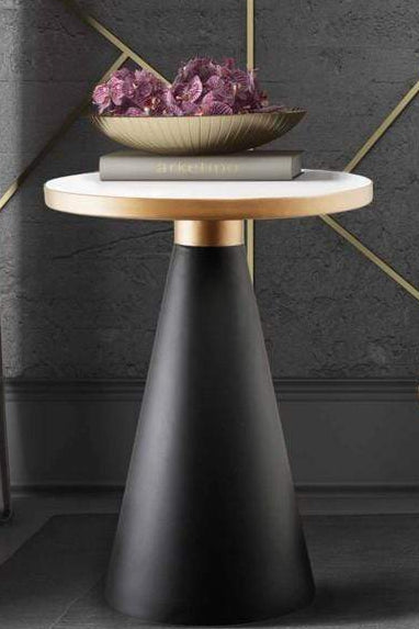 Candelabra Home Richard Marble Side Table Furniture TOV-OC18195