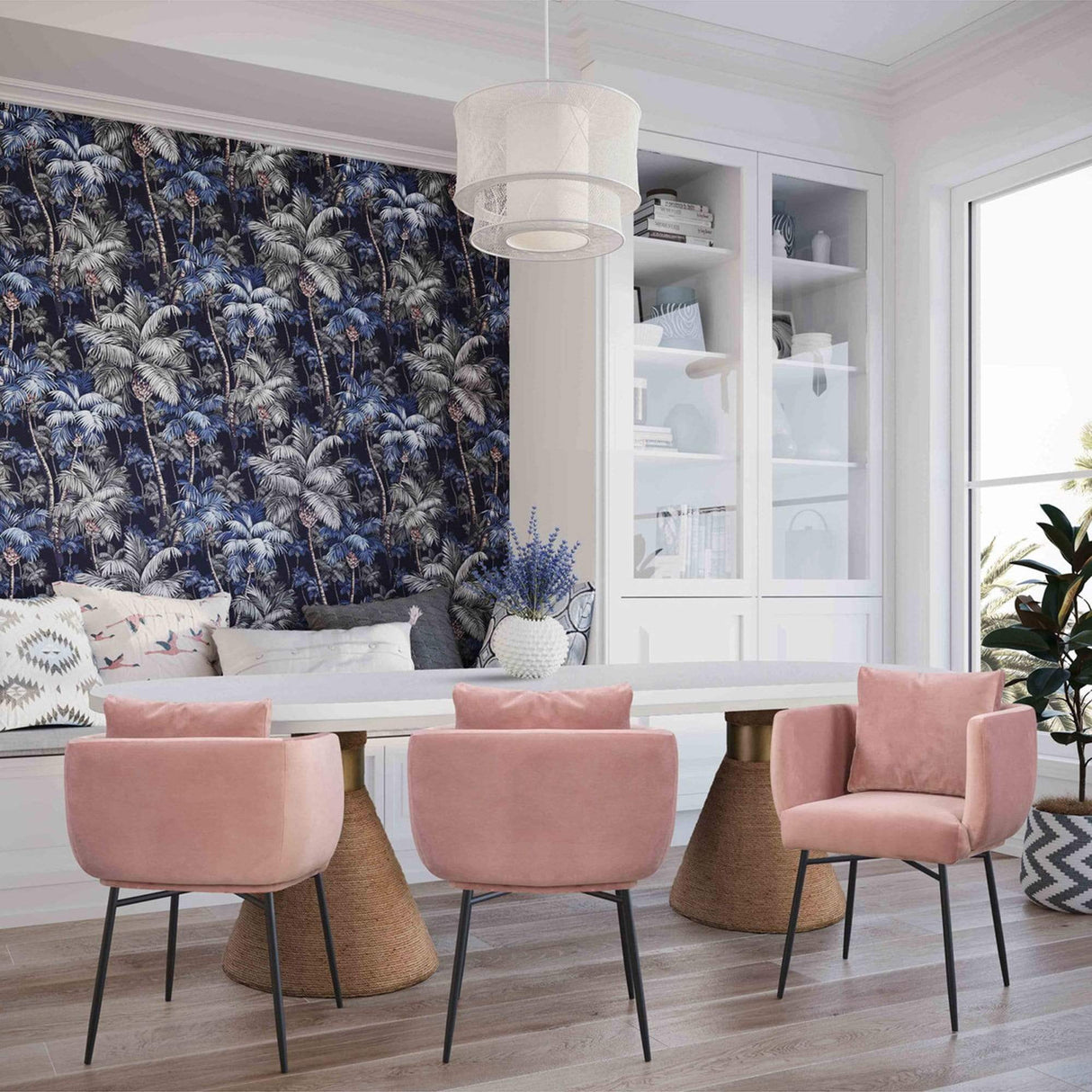 Candelabra Home Rishi Rope Dining Table - Natural Furniture TOV-D44048