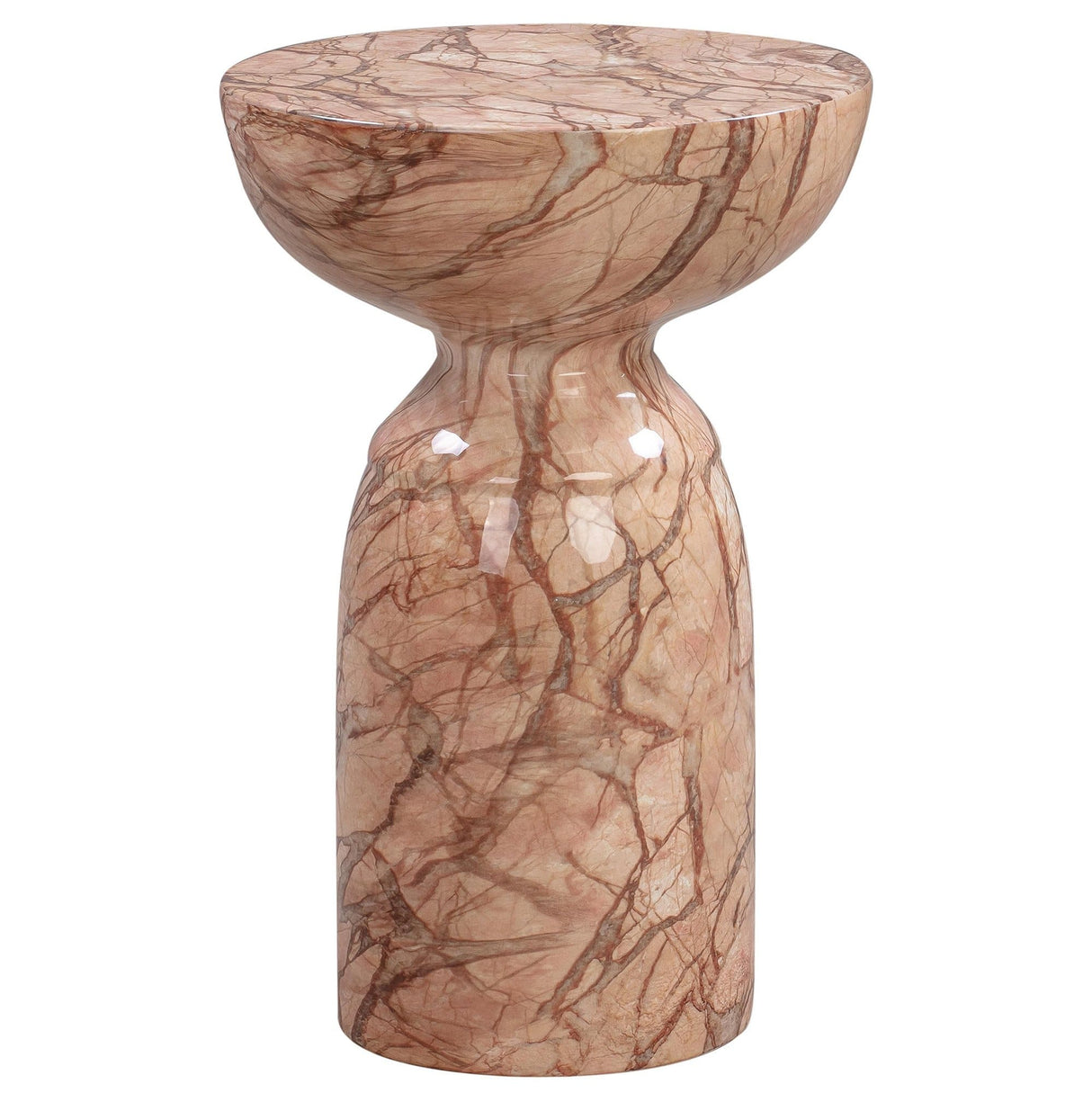 Candelabra Home Rue Sunset Marble Side Table Furniture TOV-OC44042