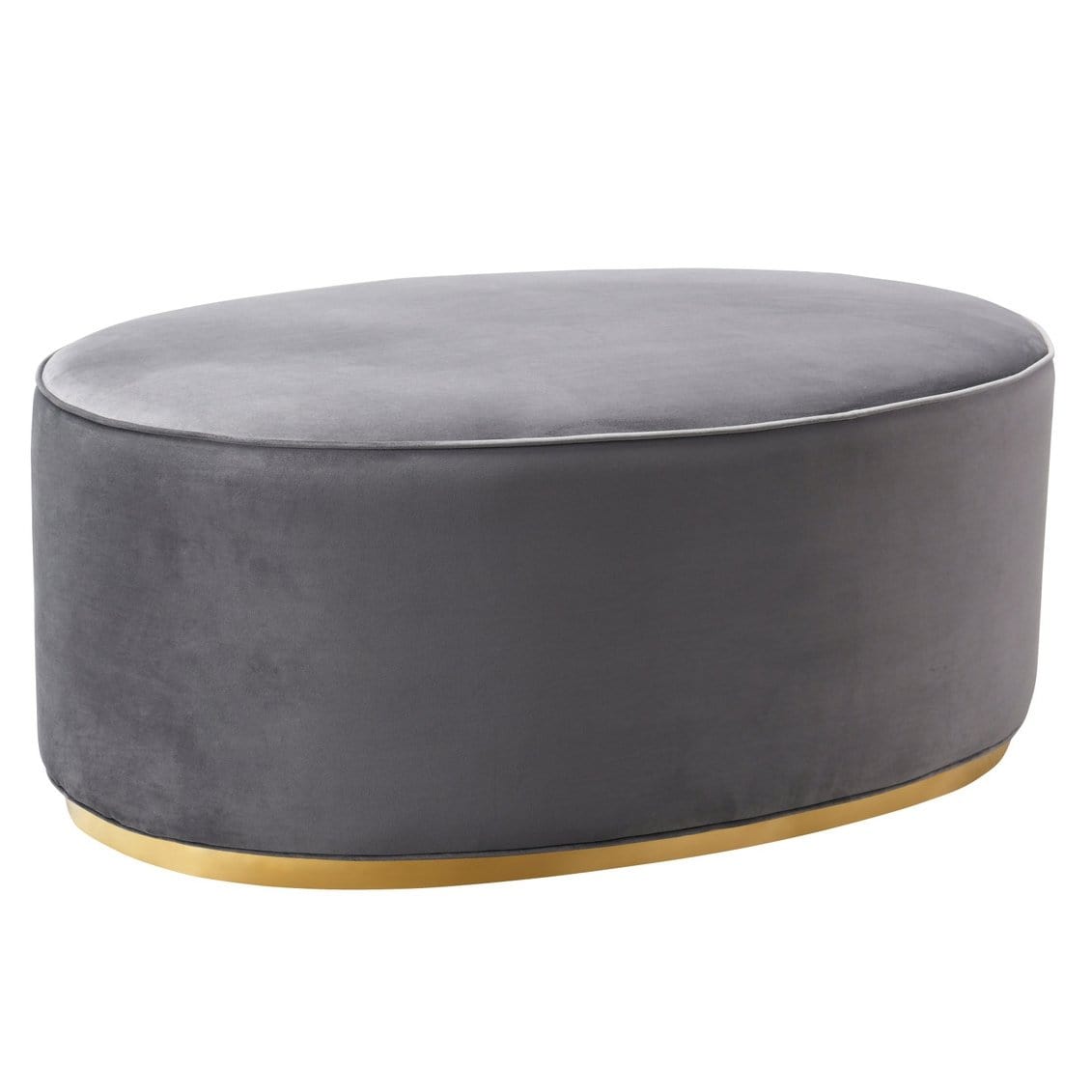 Candelabra Home Scarlett Ottoman - Grey Furniture TOV-OC7225 00806810356371