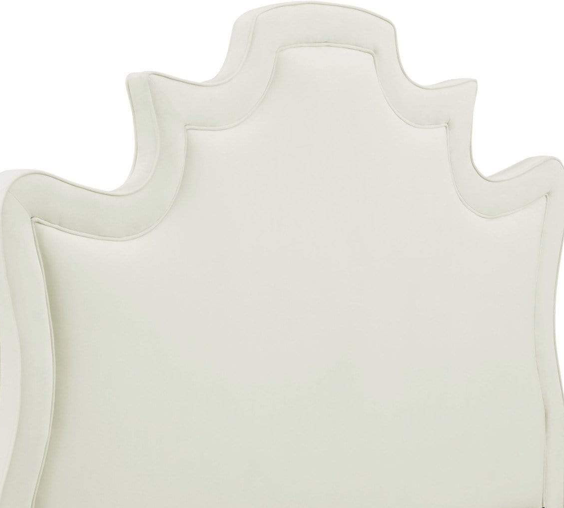 Candelabra Home Serenity Velvet Bed - Cream Furniture