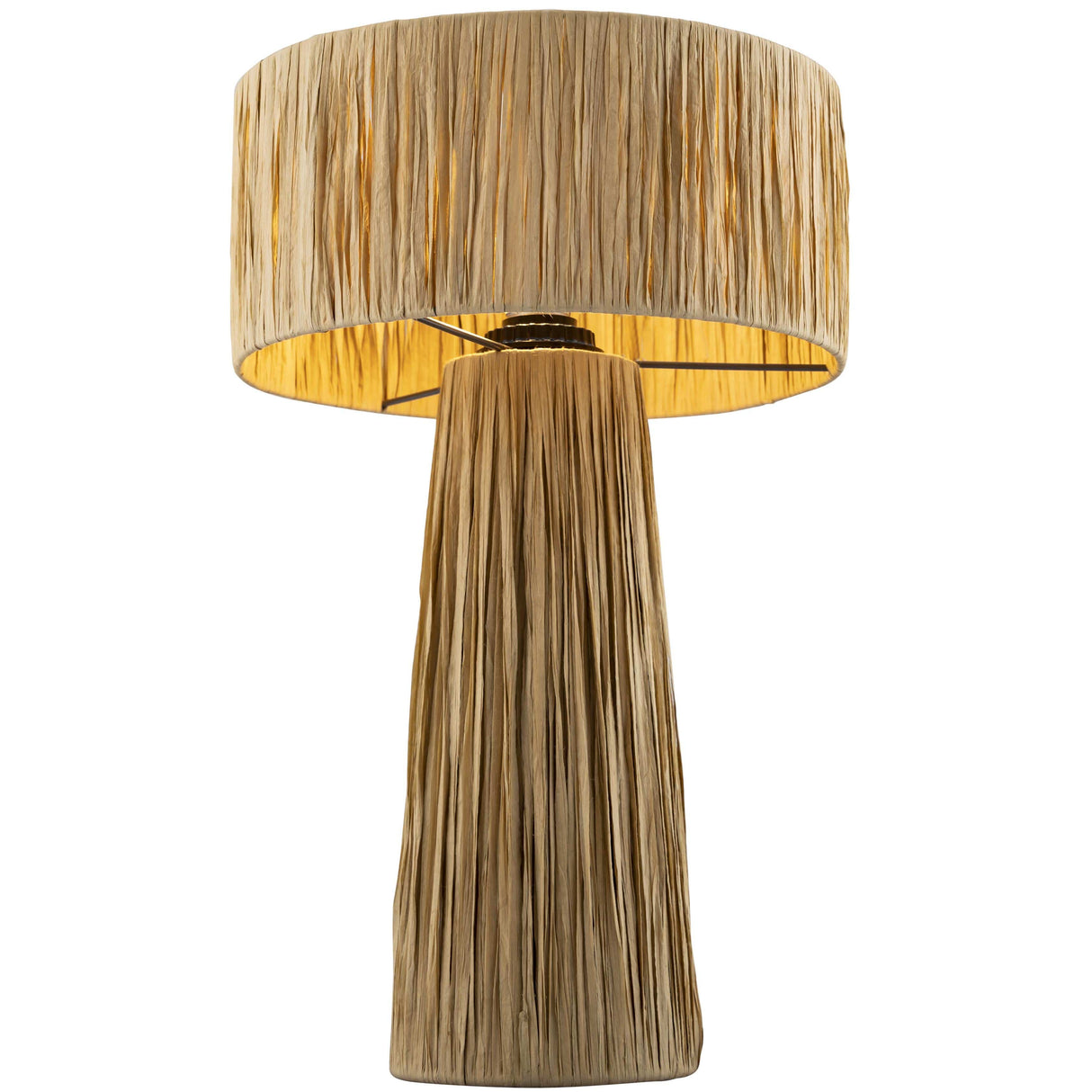 Candelabra Home Shelby Rafia Natural Table Lamp Lighting