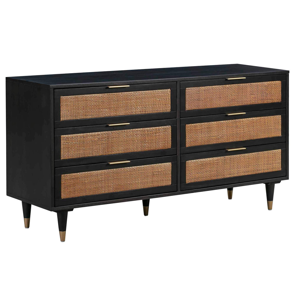 Candelabra Home Sierra Noir 6 Drawer Dresser Furniture