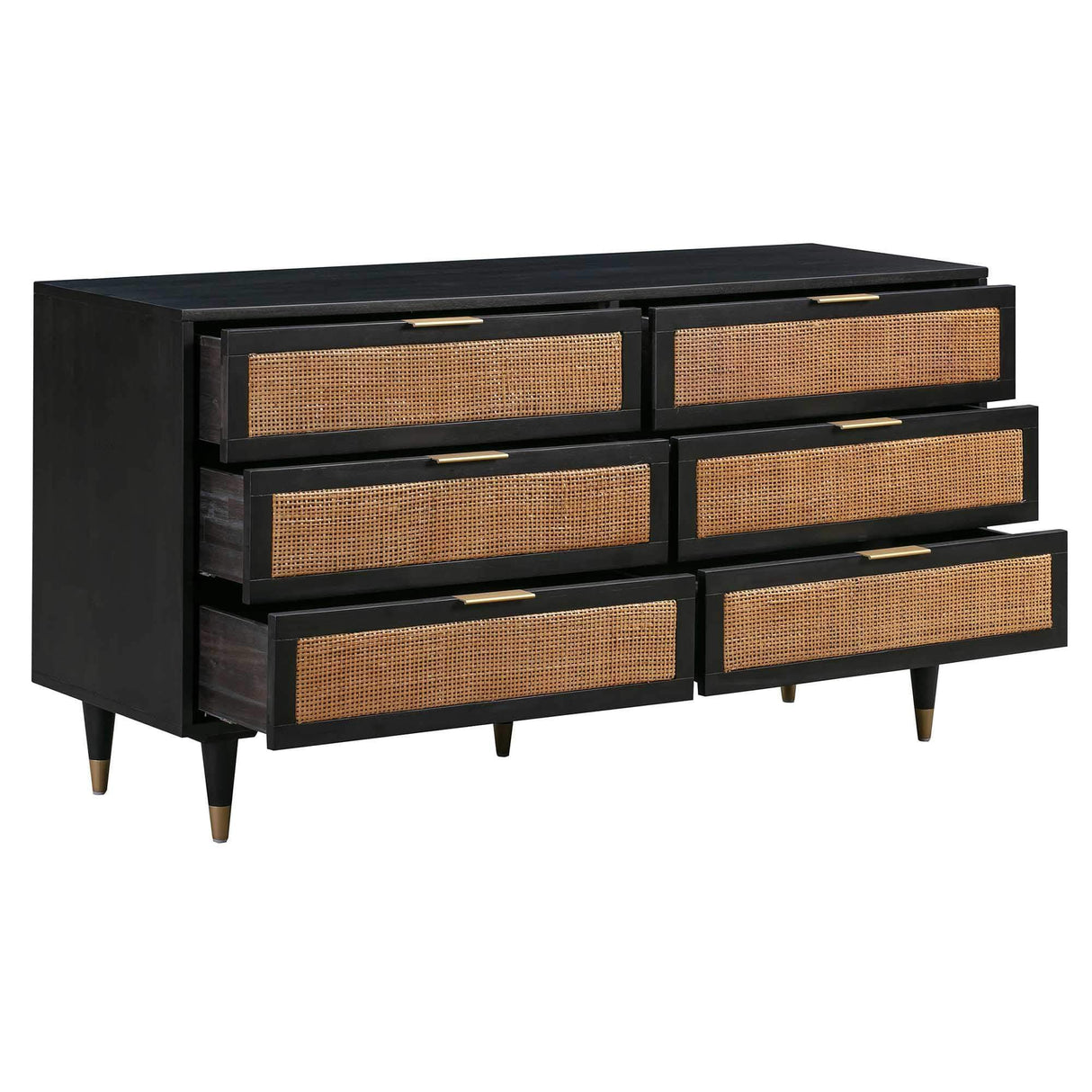 Candelabra Home Sierra Noir 6 Drawer Dresser Furniture