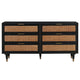 Candelabra Home Sierra Noir 6 Drawer Dresser Furniture TOV-B44108