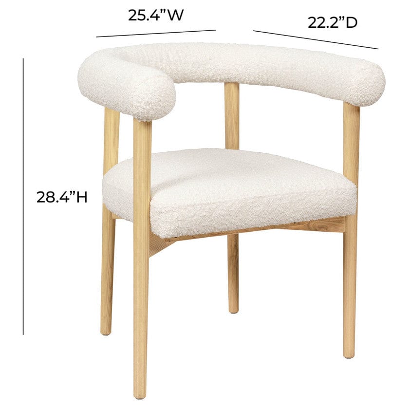 Candelabra Home Spara Boucle Dining Chair Furniture