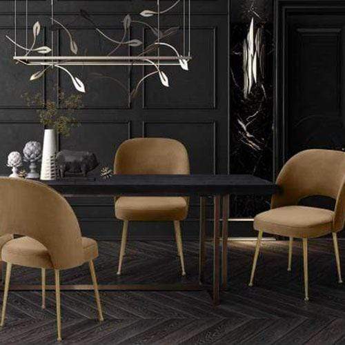 Candelabra Home Swell Velvet Chair Furniture