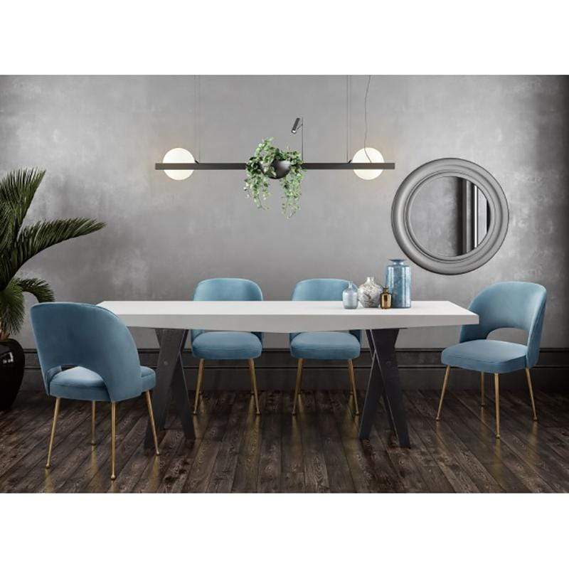 Candelabra Home Swell Velvet Chair Furniture