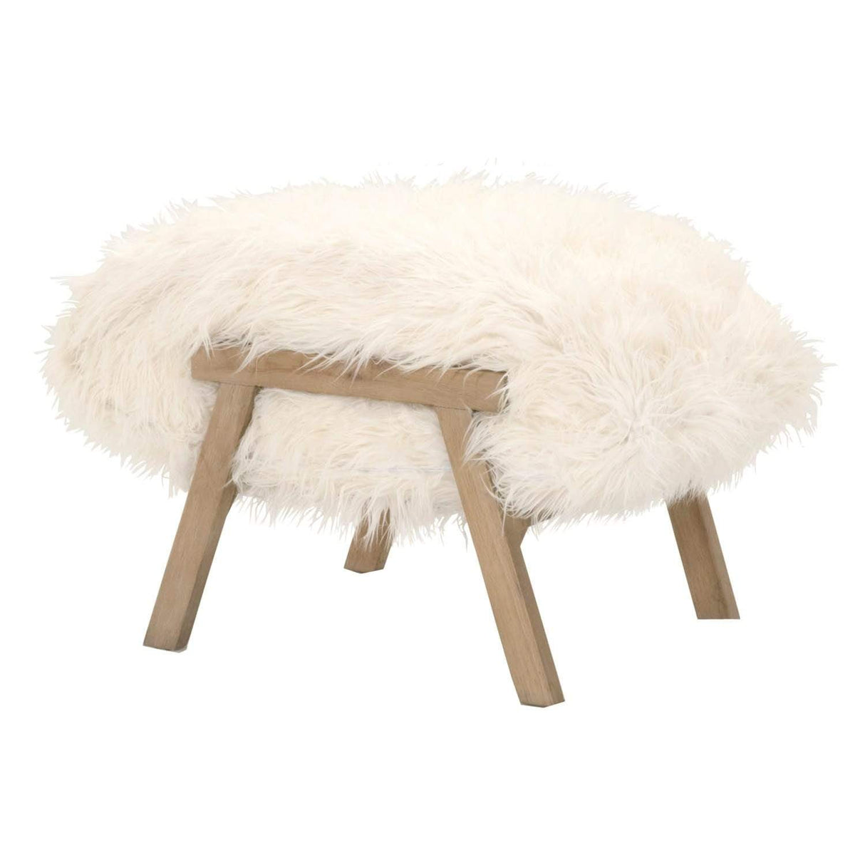 Candelabra Home Tibet Ottoman Furniture orient-express-8036-SGRY-OAK-WHT 00842279104351