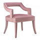 Candelabra Home Tiffany Velvet Chair - Grey Furniture