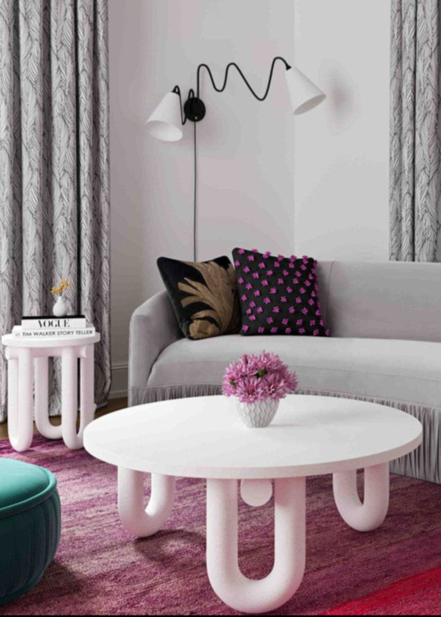 Candelabra Home Tildy Concrete Coffee Table Furniture TOV-OC44175