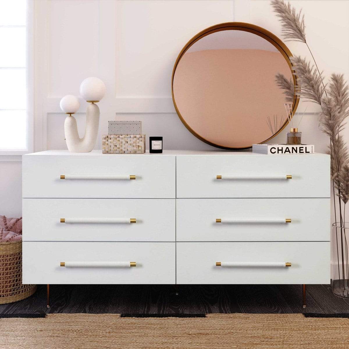Candelabra Home Trident 6 Drawer Dresser Furniture