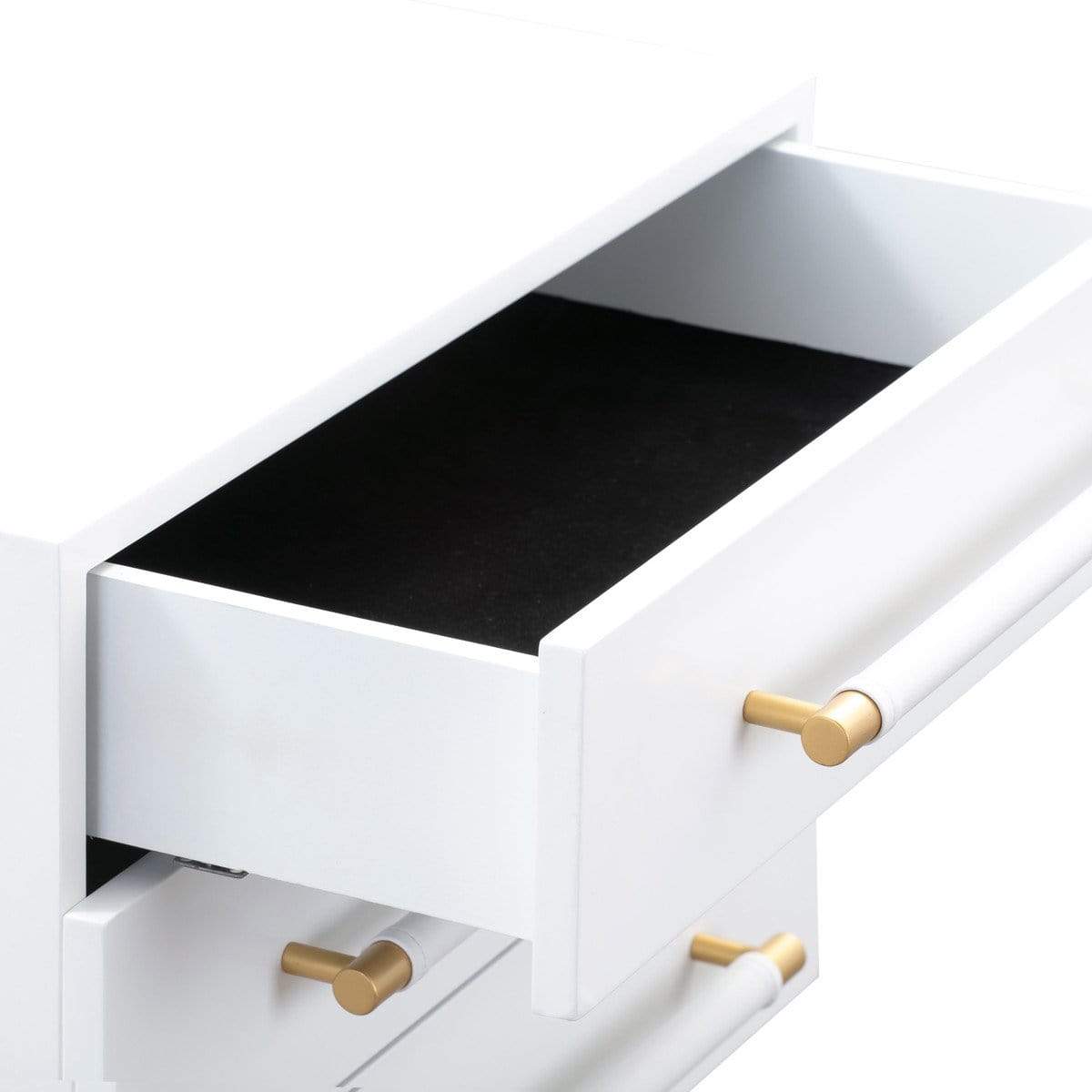 Candelabra Home Trident Nightstand - White Furniture TOV-B44076