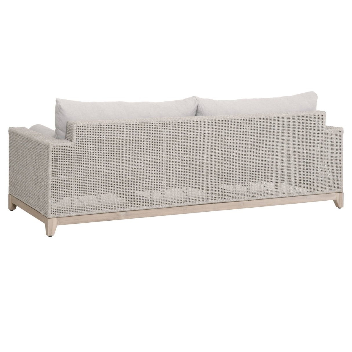 Candelabra Home Tropez Outdoor 90" Sofa - Taupe & White Furniture orient-express-6843.WTA/PUM/GT