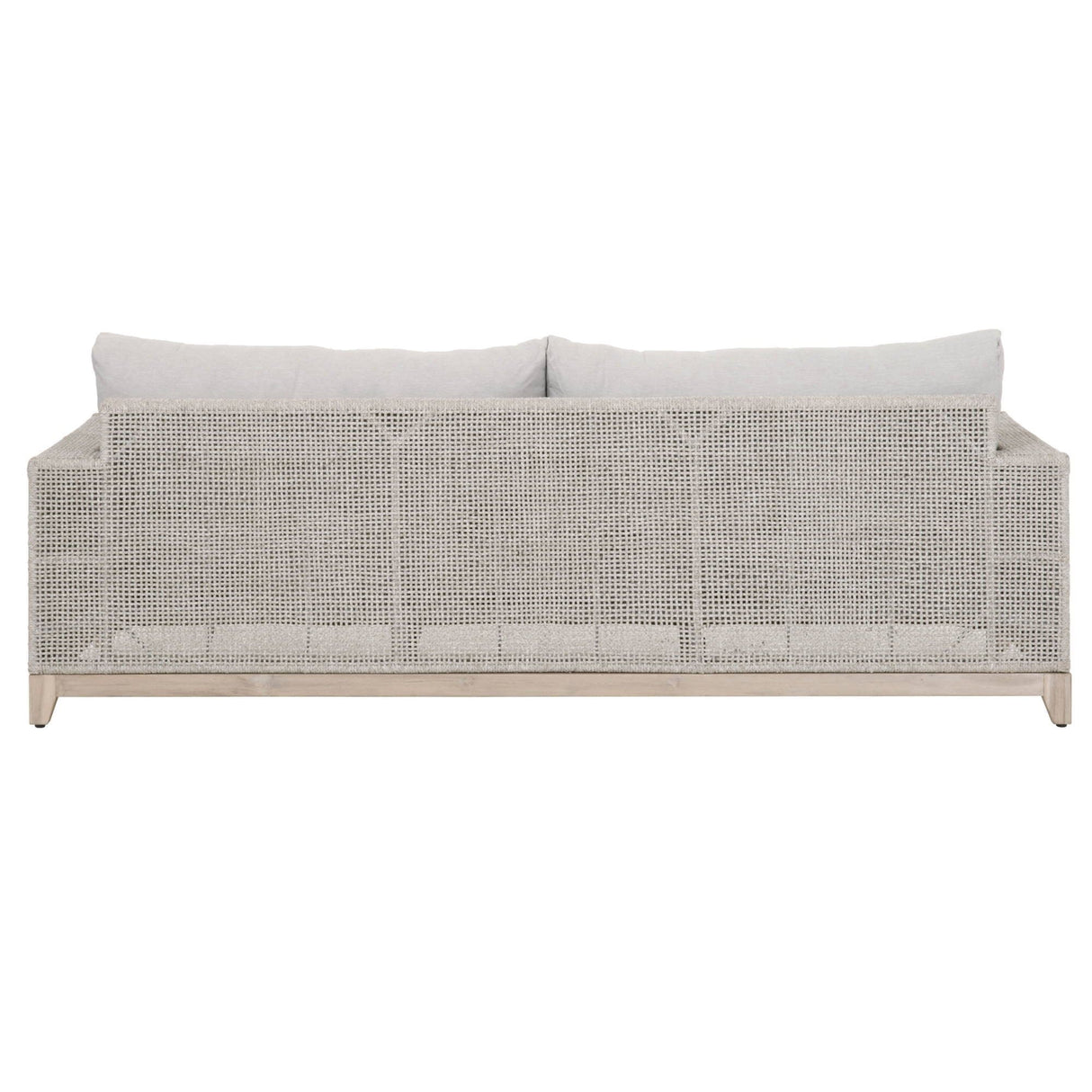 Candelabra Home Tropez Outdoor 90" Sofa - Taupe & White Furniture orient-express-6843.WTA/PUM/GT