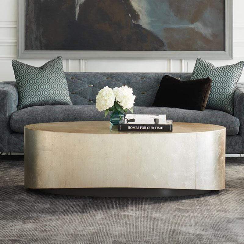 Caracole Come Oval Here Cocktail Table Furniture Caracole-TRA-COCTAB-012