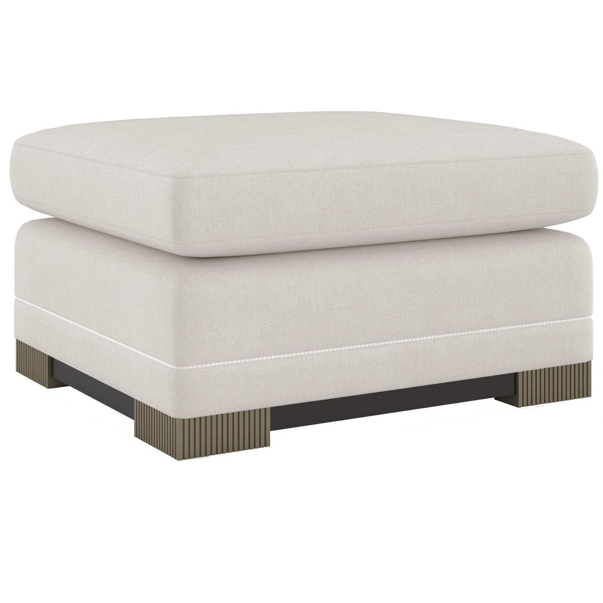 Caracole Deep Retreat Ottoman Furniture caracole-UPH-021-041-A 662896040210