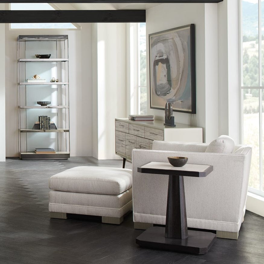 Caracole Deep Retreat Ottoman Furniture caracole-UPH-021-041-A 662896040210