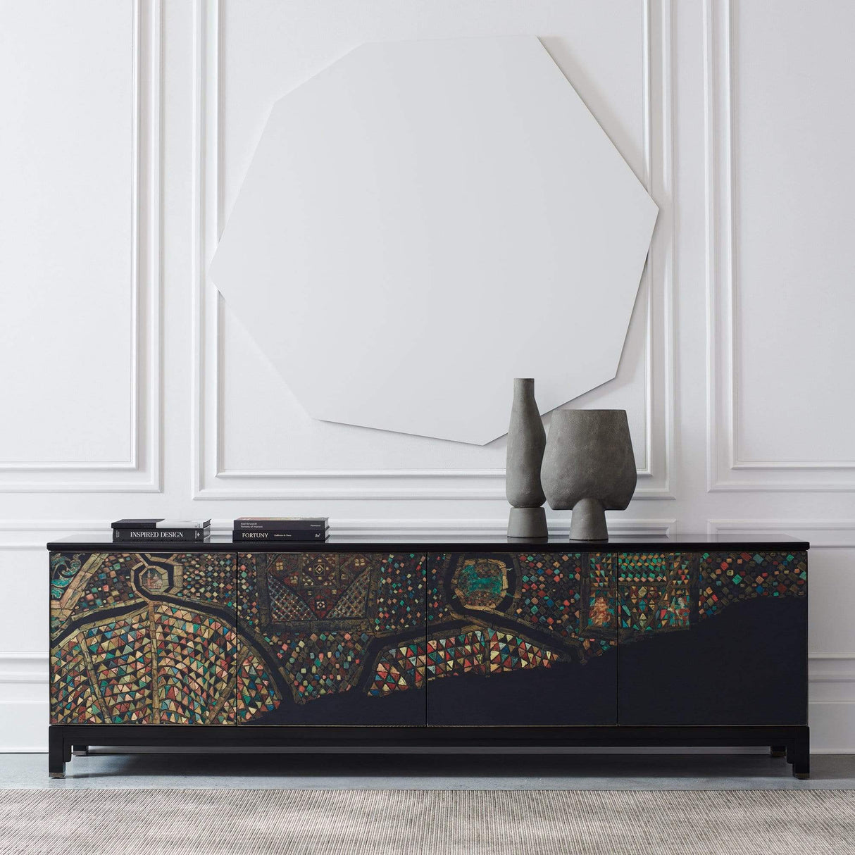 Caracole Mosaic Entertainment Console Furniture caracole-CLA-020-532