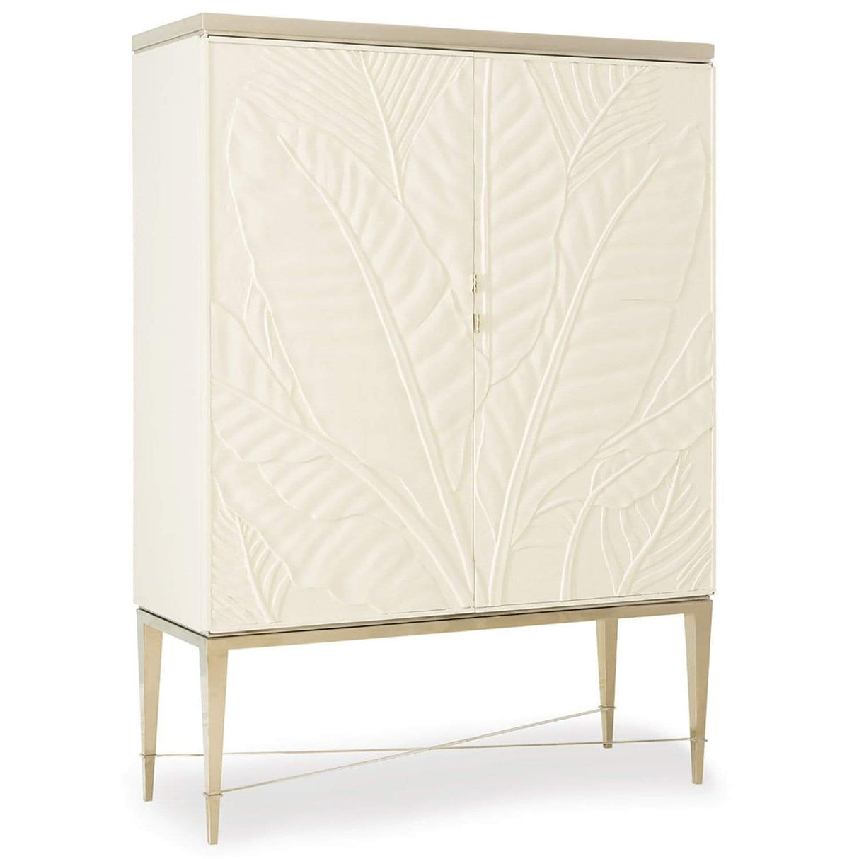 Caracole Palms Up! Bar Cabinet Furniture Caracole-CLA-416-052 00662896009392