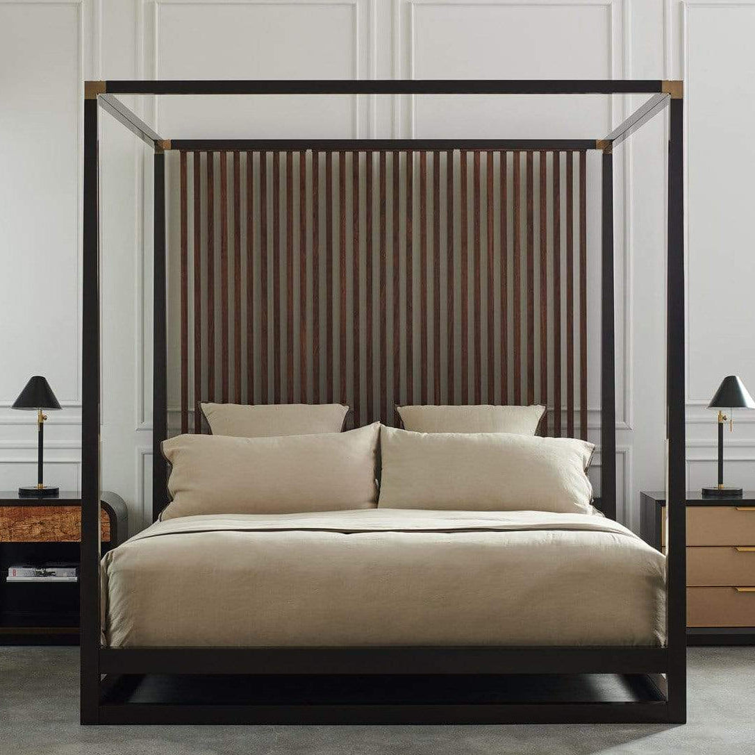 Caracole Pinstripe Bed Furniture