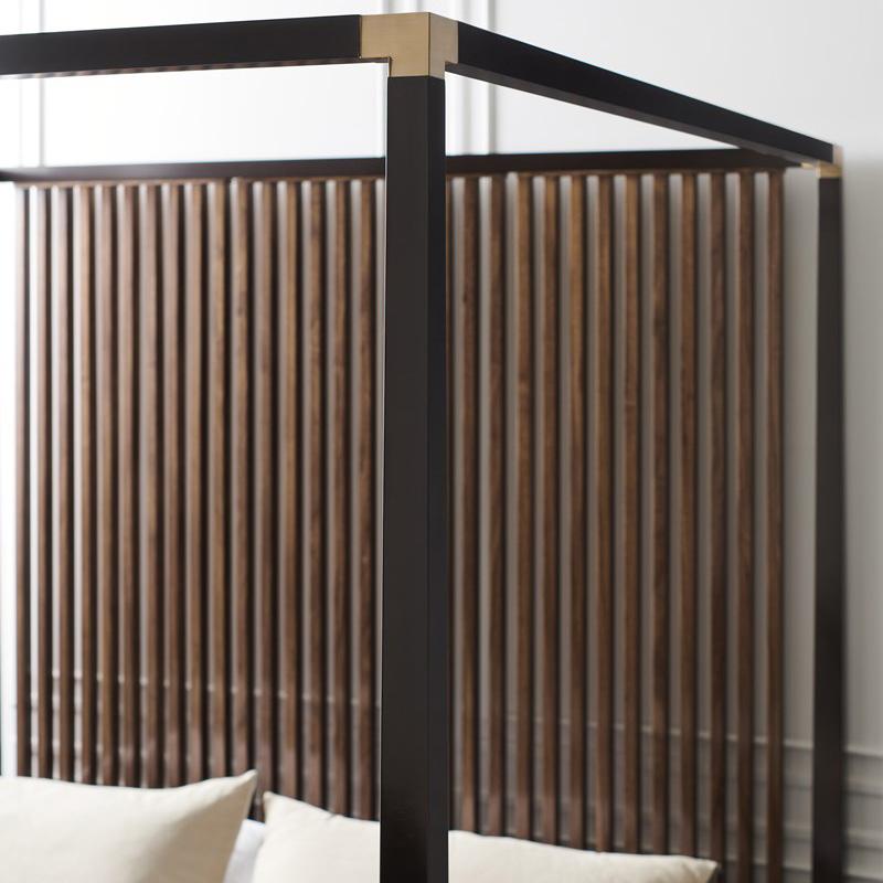 Caracole Pinstripe Bed Furniture