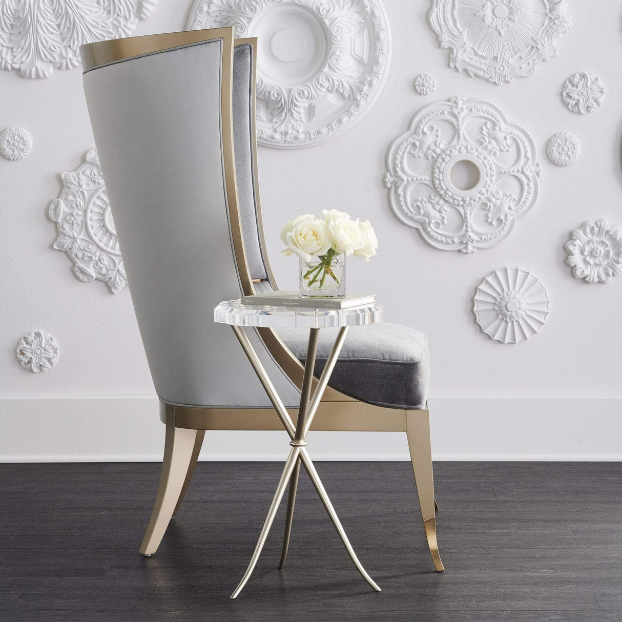 Caracole Pop Your Collar Chair Furniture caracole-UPH-418-033-B 662896035032