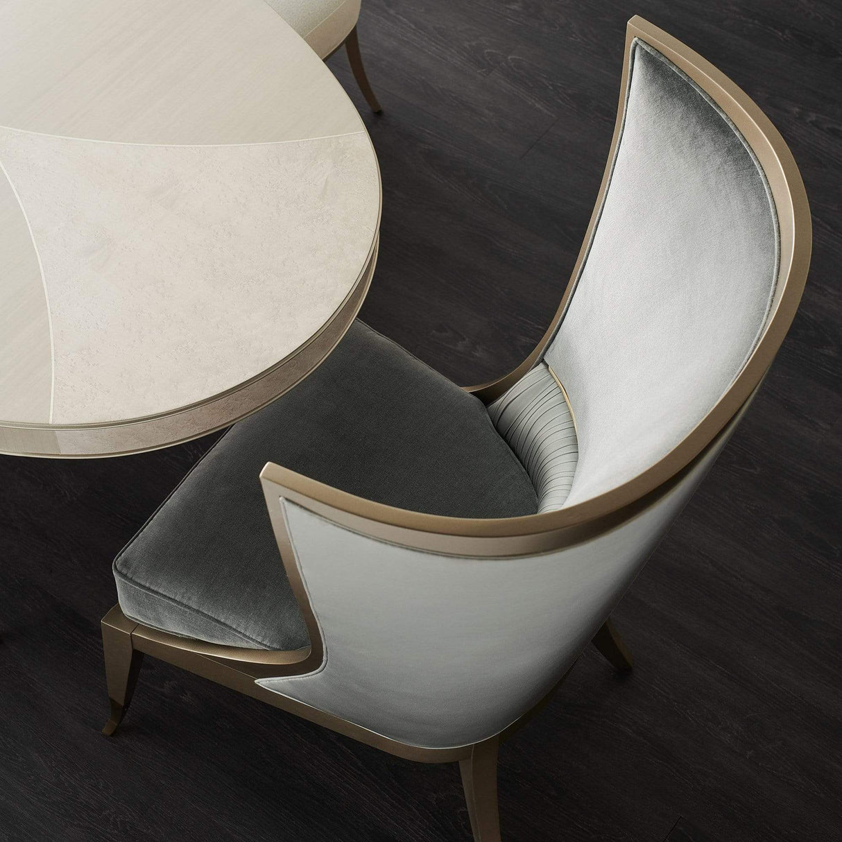 Caracole Pop Your Collar Chair Furniture caracole-UPH-418-033-B 662896035032