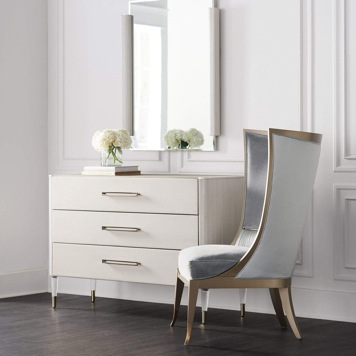 Caracole Pop Your Collar Chair Furniture caracole-UPH-418-033-B 662896035032