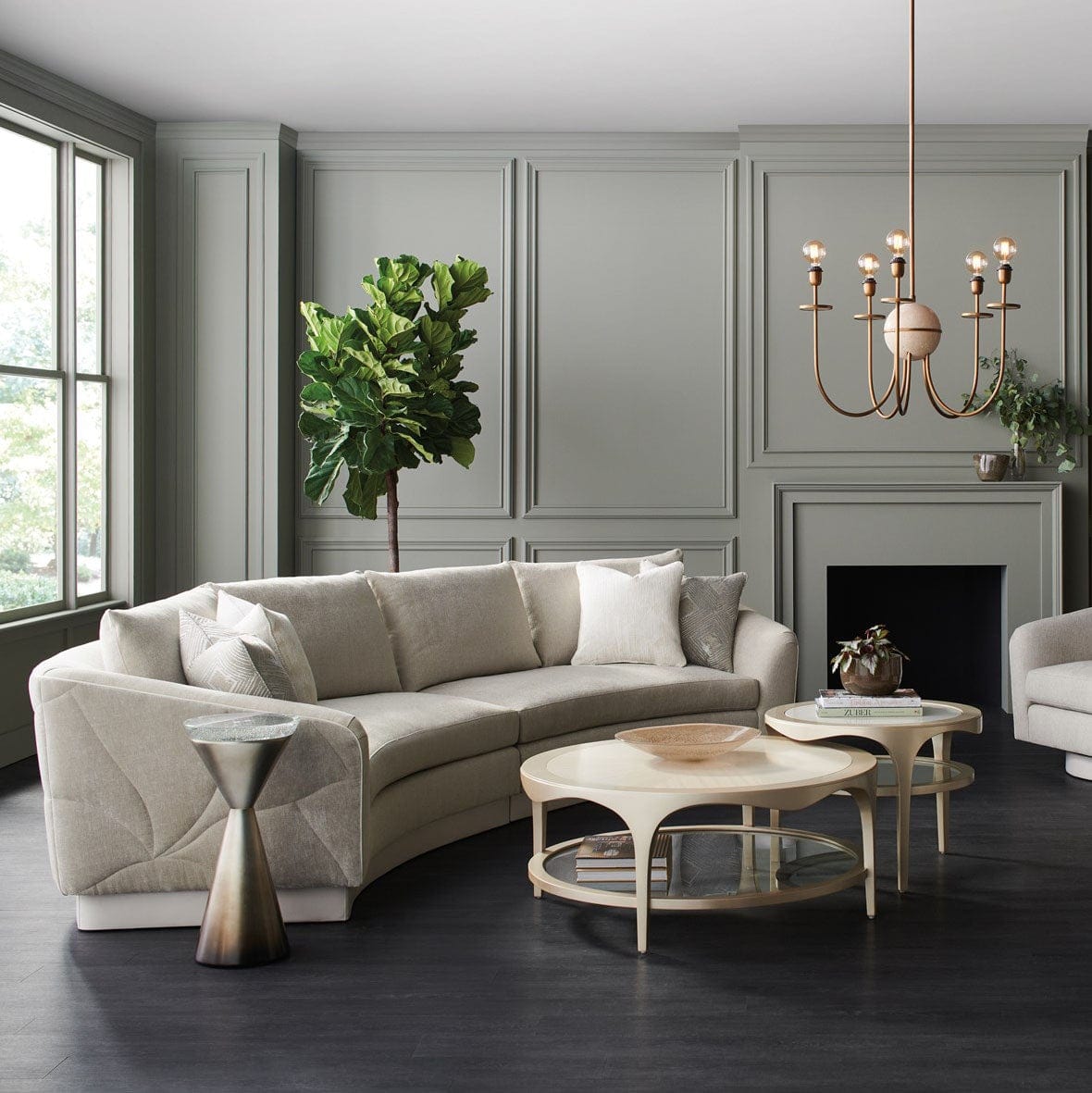 Caracole Spy Glass Side Table Furniture caracole-CLA-020-424 662896036244