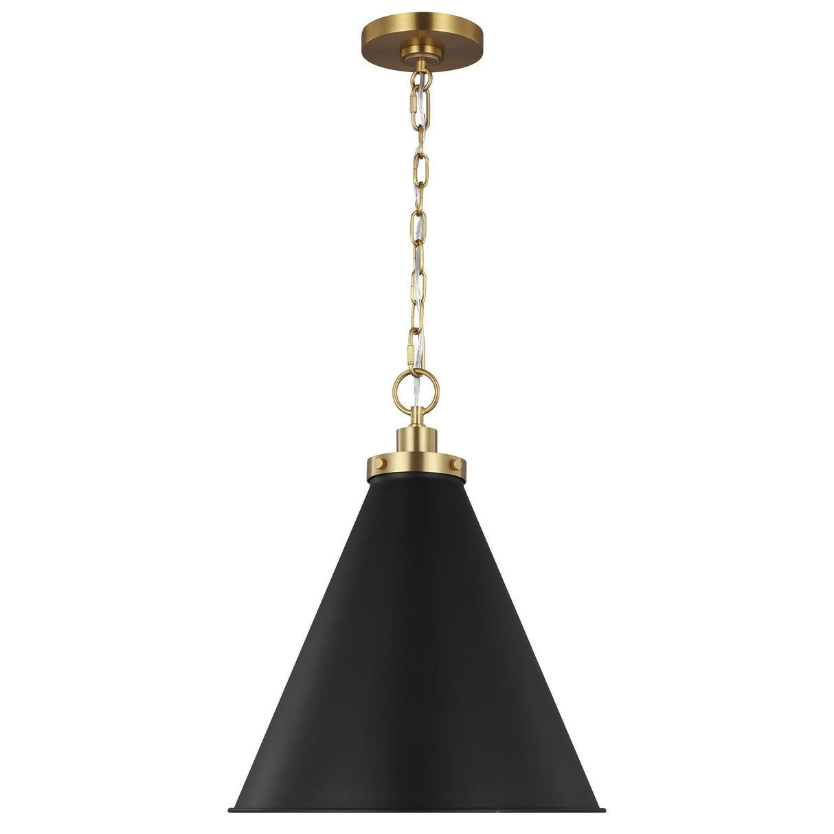 Chapman & Myers Wellfleet Cone Pendant Lighting chapman-myers-CP1271MBKBBS 014817613858
